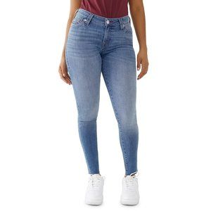 New Womens True Religion Jennie Curvy Mid Rise Super Skinny Jeans Size 27 $169
